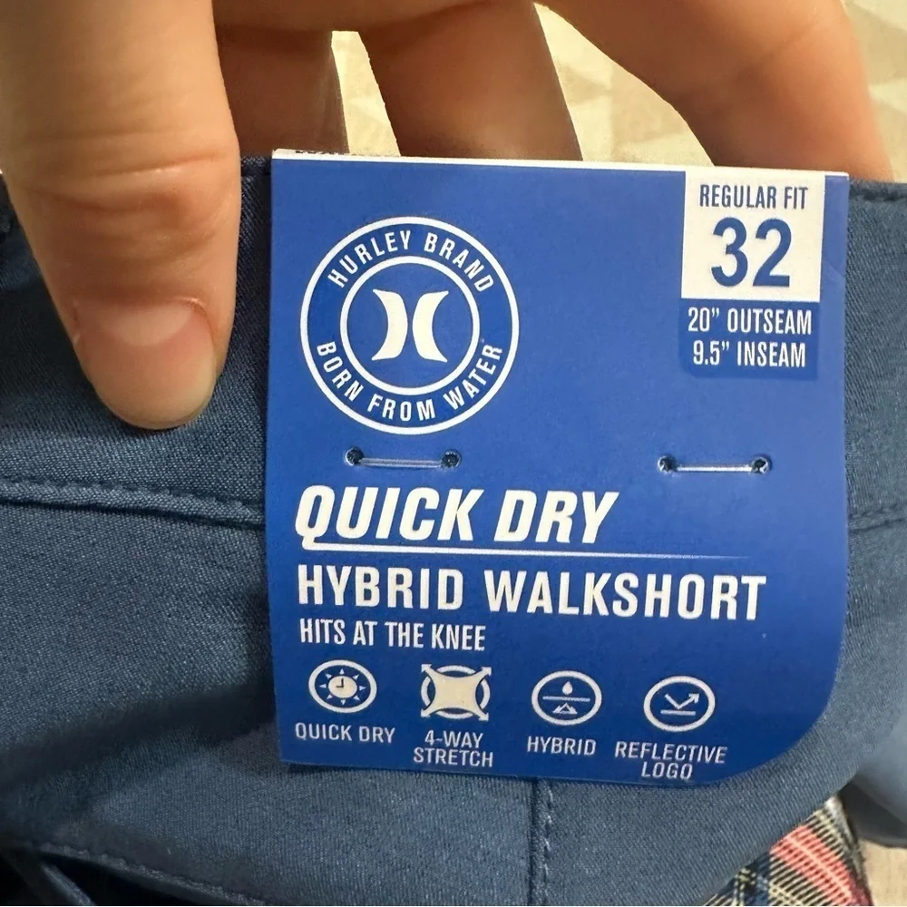 Hurley quick dry hybrid 4-Way Stretch Walking Shorts